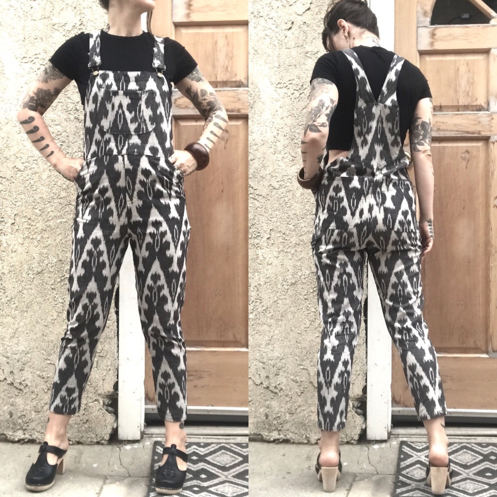 Staci Woo Guatemalan Ikat textile overalls - Picture 2 of 8